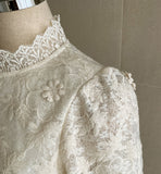 Gendia Frill Lace Brushed Blouse
