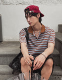 Yeah ST Crop Collar Short Sleeve T-shirt