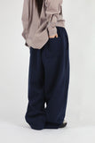 Folding line wide pants