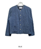 Proi Denim Tweed Round Jacket