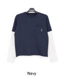 The N Embroidered Pocket Layered Tee