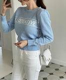 Haito Lettering Round Knit
