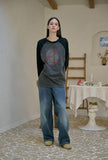 Cherry Fork Raglan Pigment Long Sleeve