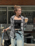 Wavy Bohemian Mix Short Sleeve Shirt