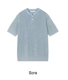 Coon Pigment Henry Neck Knit Short Sleeve