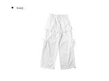 Kaze Nylon Pocket Wide Frill Skirt Pants