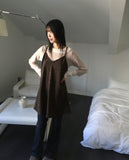 Kuyo Bokashi Knit Layered Sleeveless One Piece