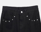 Ibin Studded Bootcut Denim Pants