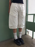 Putz Pocket Cargo Pintuck Bermuda Pants