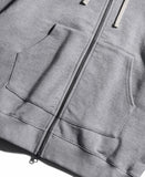 Overround heavyweight hoodie zip-up