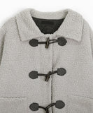 Telda Quilted Fleece Duffel Crop Jacket