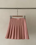 Log Pleated Bandng Skirt