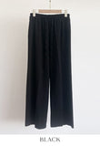 Mezelre Linen Banding Wide Slacks