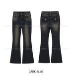 Seize Back Pocket Slim Bootcut Denim Pants