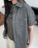 Luati Crop Check Shirt