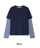 Kuro striped layered T-shirt