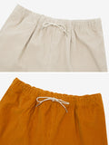 Maron Corduroy Banding Shorts