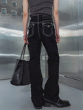 [LANARCH] Edged Stitch Bootcut Denim
