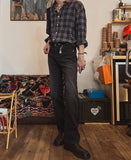 Cheek Black Washing Bootcut Denim