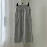 Sweat Cargo Long Skirt