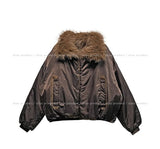 Modin high-neck fur jumper