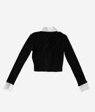 Layered Cardigan Shirt