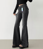 Cooling Low Rise Back Pocket Span Bootcut Denim Pants