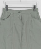 Chaori Nylon Banding Midi Skirt