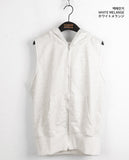 Theon Pocket Pile Sleeveless Hood Vest Zip Up