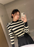 Polsyu belted flared long skirt
