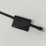 Matte Leather Mini Pocket Belt Bag