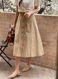Loui Cotton Flare Banding Skirt