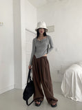 [SET] Throw Shirring Sleeveless Long Sleeve Cardigan Set