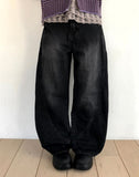 Leanne Low Curved Denim Pants