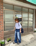[unisex] Philend Washing Denim Wide Pants