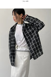 Wrinkle Check Overfit Shirt