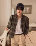 Broy Damage Check Crop Shirt