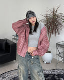 Lean ribbed cropped long-sleeved t-shirt