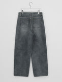 Omtri Washing Denim Wide Pants