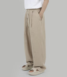 Banded Linen Wide Pants