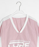 Chumin Sporty Color Matching Nylon Over Short Sleeve Tee