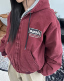 Verus Vintage Quilted Hooded Jumper