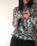 Nable Two-Tone Bokashi Mix Knit