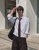 Sepia Minimal Crop Shirt
