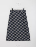 Rotina Check Long Skirt