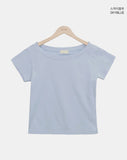Libya Boat Neck Short Sleeve T-shirt