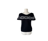 Ulba Snowflake Nordic Short Sleeve Knit
