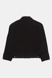 Engineered patch collar work jacket