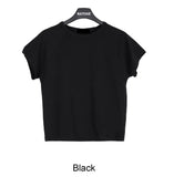 Ravi raglan cropped short-sleeved T-shirt