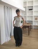 Yuki raw pocket balloon denim pants